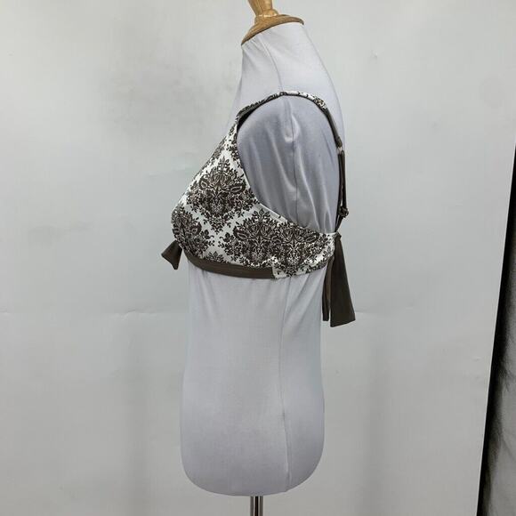 Tommy Bahama Bikini Top Womens XL Extra Large Multi Push Up Tie Back Padded - Picture 4 of 11